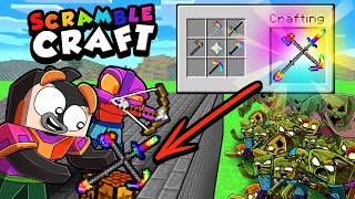 Scramble Craft 1,000 ZOMBIE BASE DEFENSE! (Minecraft)