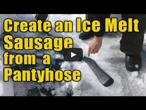 how to dissolve snow and ice