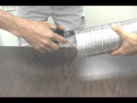 how to fasten dryer vent hose