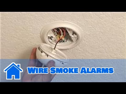 how to fit smoke alarm to ceiling