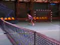Novak Djokovic and his brother playing tennis -Funny point!
