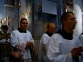 Procession (with the bishop blessing) at the end of the Solemn Pontifical Tridentine Holy Mass celebrated on November 26, 2006 in the city of Kraków, Poland (Europe) by Bishop Joseph N. Perry, Auxiliary Bishop of Archdiocese of Chicago.Uroczysta trydencka Msza św. pontyfikalna odprawiona przez JE ks. biskupa Józefa Perry, sufragana archidiecezji Chicago w USA, w niedzielę 26 listopada 2006 r. o godz. 13.30, w Krakowie, w kościele oo. bonifratrów. Procesyjne wyjście na zakończenie mszy z błogosławiącym biskupem.