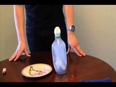 how to sink an egg into a bottle