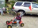 wyatt bike riding in Sana Cruiz