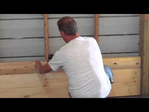 how to fasten log siding