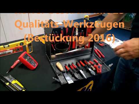 Lehrlingskoffer Cimco 170300 Azubikoffer Elektriker Werkzeugkoffer Mechatroniker Lehrlingskoffer