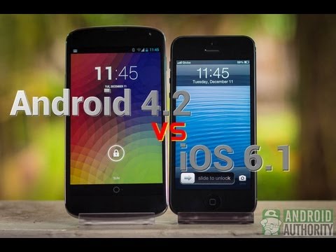 AndroidAuthority - Android 4.2 Jelly Bean and Apple's iOS 6.1 are two of the world's most used and well-loved mobile operating systems today. How far apart are the two in satis...