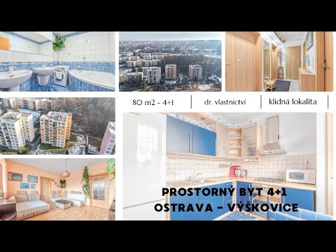 Video Prostorný byt 4+1, 80 m2 v Ostravě Výškovice