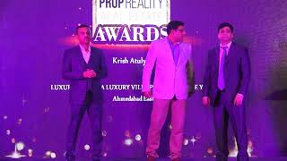 Winner of Prop Reality Real Estate Awards 2017- KRISH ATULYA, SAVALIYA GROUP, AHMEDABAD.