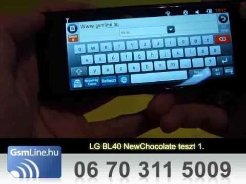 LG BL40 New Chocolate teszt vide�