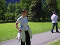 mari ane muckin around in switzerland.