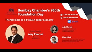 Keynote Address by Mr. Ajay Piramal, Chairman, Piramal Group @ Bombay Chamber's 186th Foundation Day