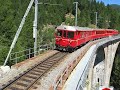 Swiss Train Crossing Wiesener Viaduct Swiss Train Crossing Wiesener Viaduct