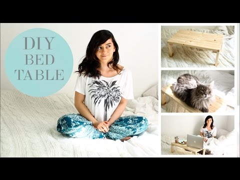 DIY simple & easy Breakfast in Bed Table  Betttisch Ablagetisch