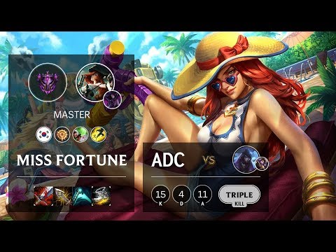 Miss Fortune ADC vs Aphelios - KR Master Patch 10.7