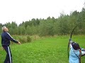 Aerial trick shot by 5 year old kid.