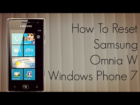 how to use samsung omnia w as usb