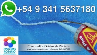 11- Como sellar grietas en piscinas Parte 4 - Impermeabilizaciones en Rosario
