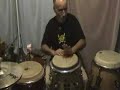 David Rosado  improvisacion timbal y congas con bata