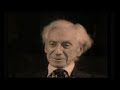 Bertrand Russell speaks of his vice, tobacco, in an interview in old age, and explains how the fact that he smoked once saved his life.