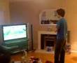 Me playing tennis on the Wii