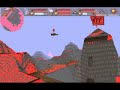my brother and me battling in a multiplayer game of magic carpet. we were able to set the game up on modern computers for a local area network game using dosbox. my brother is playing as araxt with red mana (he looks like vodor from the campaign). i am playing as kev with white mana.