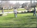 2010-05-20 | Ball hits the Camera! Funny Soccer Play! ~> My friends and I playing soccer in the back yard. Blue - Me (Jake Owens) Black - Josh McCormick First Player - Kiran Balan Girl - Emily Owens ... ()