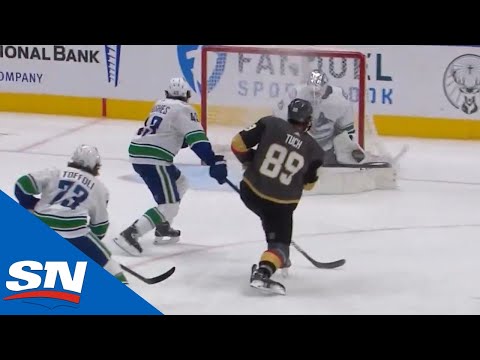 Nicolas Roy Knocks Down Flip Pass, Spins & Finds Alex Tuch For Goal