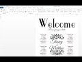 Printable Free Wedding Seating Chart Template Microsoft Word