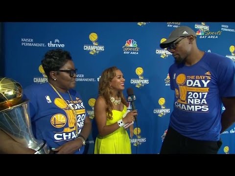 Video: Kevin Durant, mother describe long road to title