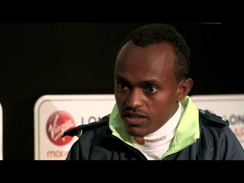 Tsegaye Kebede - Tsegaye Kebede talks about his attempt to win a third title at this year's Virgin Money London Marathon.