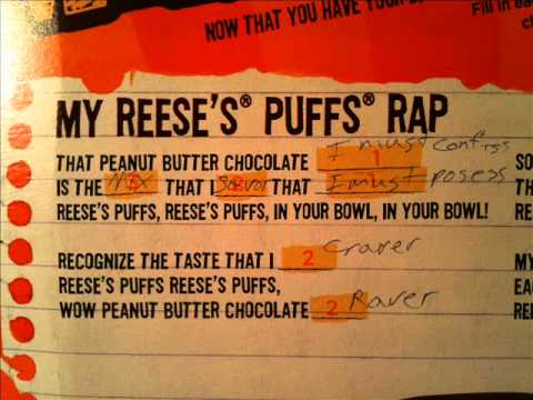 Reeses Puffs Song Lyrics Xfgd