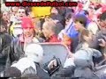 Violentas peleas de hinchas de fútbol