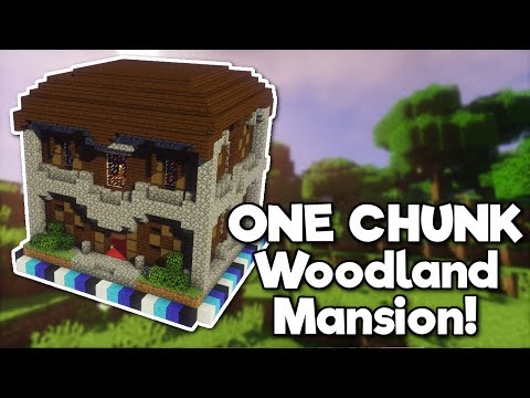 Minecraft Woodland Mansion In One Chunk Tutorial