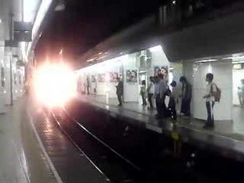名鉄名古屋駅　7007F 　（Ｐ６）　MHフル＋電笛入線