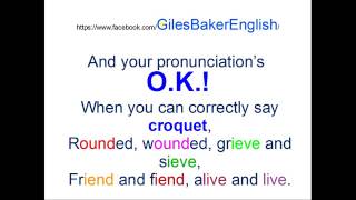 A poem that shows how unruly English pronunciation can be.