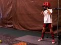 girls softball 10yr old 1st time hitting lefthanded junique