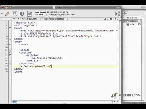 HTML5 & CSS3 – Video Part 1