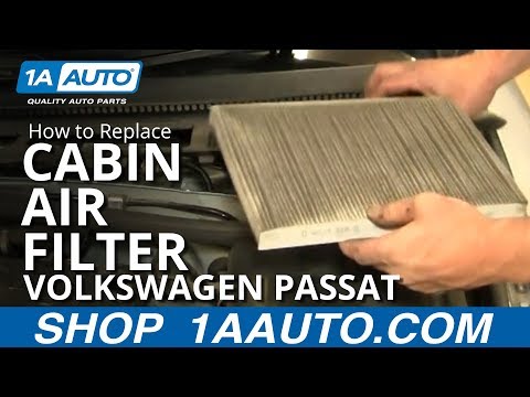 How To Install Replace Cabin Dust and Pollen Air Filter Volkswagen Passat 01-05 1AAuto.com