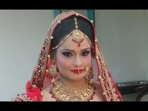how to do indian bridal makeup at home