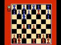 a tool assisted speed run of battle chess without the rearrangement of pieces on the board. the first version i did was done in eight moves. 1. h3 e5 2. nf3 nc6 3. d4 nxd4 4. nxe5 bc5 5. e3 nf5 6. bc4 f6 7. qd5 fxe5 8. qf7# in 15598 frames my second run was done in 6 moves (found by adelikat) 1 e4 e5 2 qh5 nc6 3 bc4 nh6 4 d4 exd4 5 bxh6 gxh6 6 qxf7# in 10415 my final run is done in 2679 frames by taking away all action scenes. this is the fastest run ever completed without 
