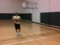 Click here to watch this video Adam Mariucci of The Relay Company dunks on a 10-foot basketball hoop