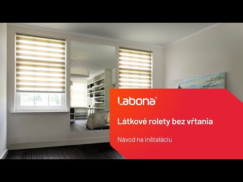 Pokyny na inštaláciu látkových roliet bez vŕtania