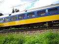 Treinen bij km 42,8.