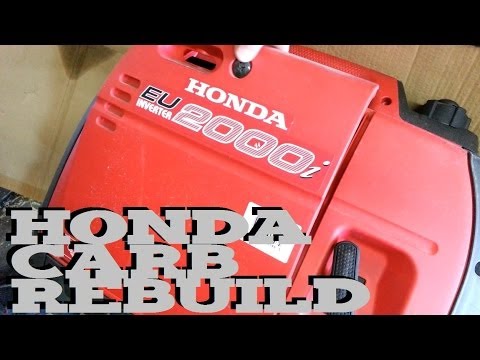 how to clean a honda generator carburetor