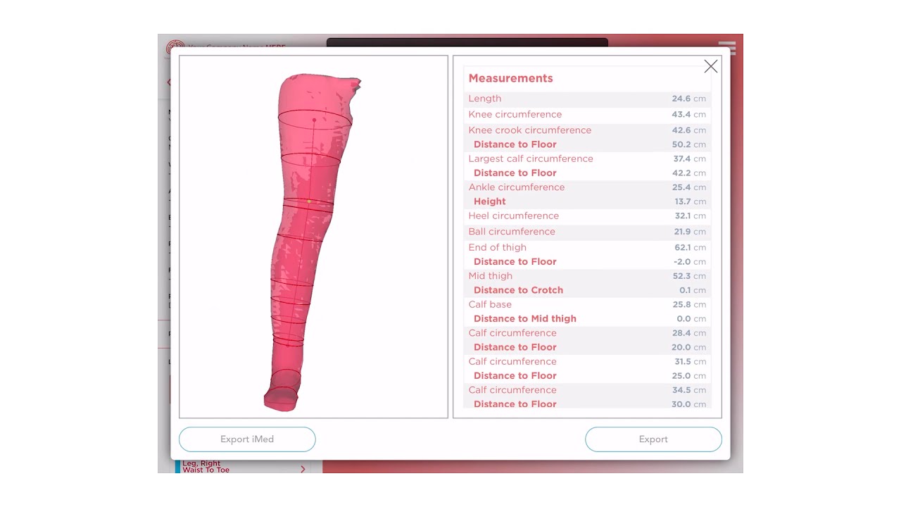 MSoft+: Waist to toe measurement