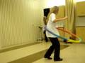 Estheticians hula hooping