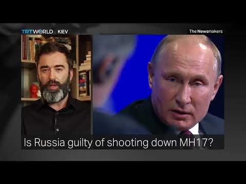 Peter Zalmayev (Залмаев) discusses Dutch findings of MH17 tragedy. TRT World, May 28, 2018