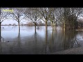 Hoogwater van de Maas in Afferden - 10 januari 2011