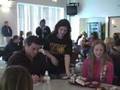 Detroit Lions' Dominic Raiola visits school in Galesburg, MI